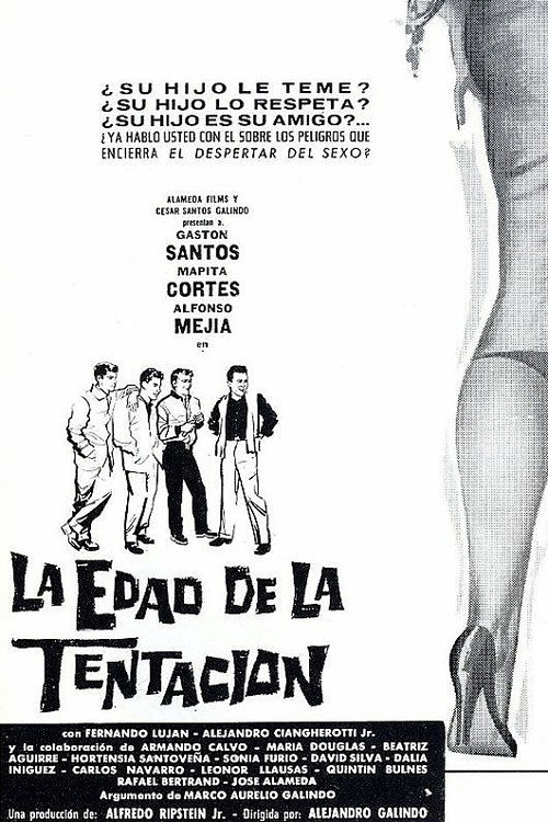 Movie poster for La edad de la tentación (1959)
