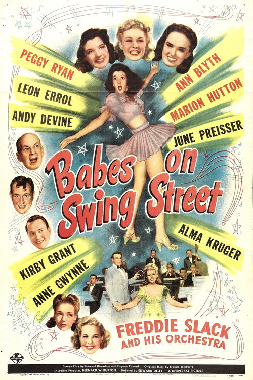 Movie poster for Babes on Swing Street (1944)