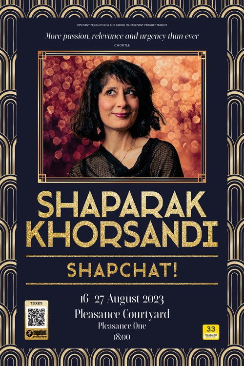Movie poster for Shaparak Khorsandi: Shapchat! (2023)