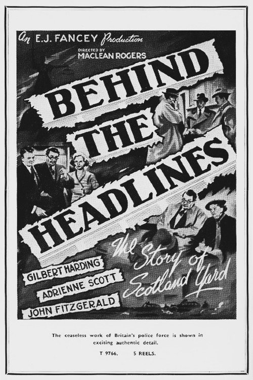 Movie poster for Behind the Headlines (1953)