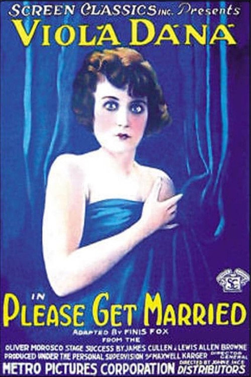 Movie poster for Please Get Married (1919)