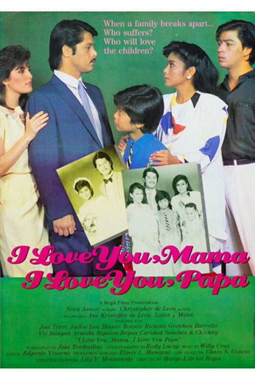 Movie poster for I Love You Mama, I Love You Papa (1986)