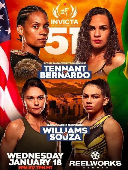 Movie poster for Invicta FC 51: Tennant vs. Bernardo (2023)