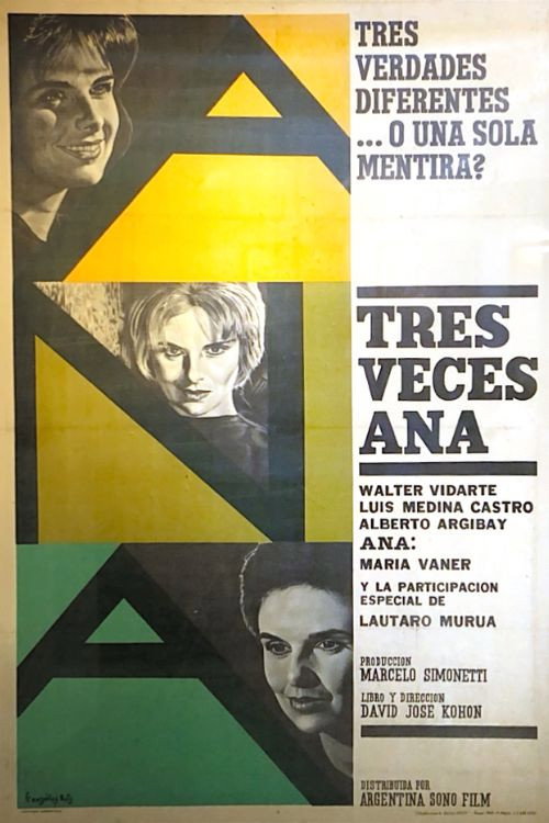 Movie poster for Three Times Ana (1961)