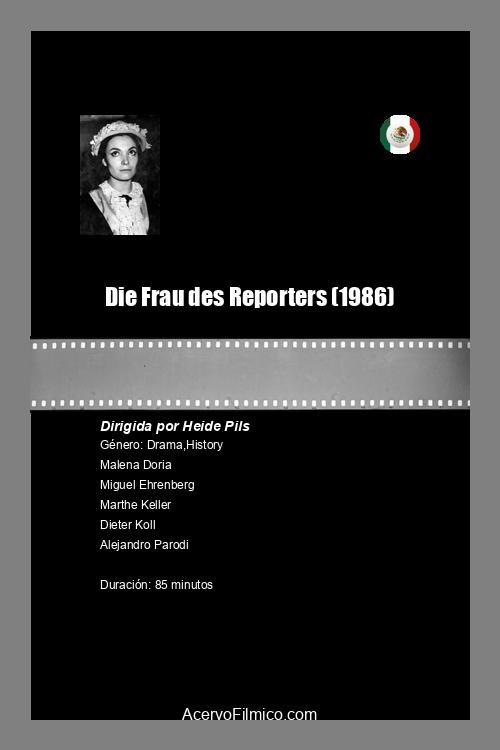 Movie poster for Die Frau des Reporters (1986)