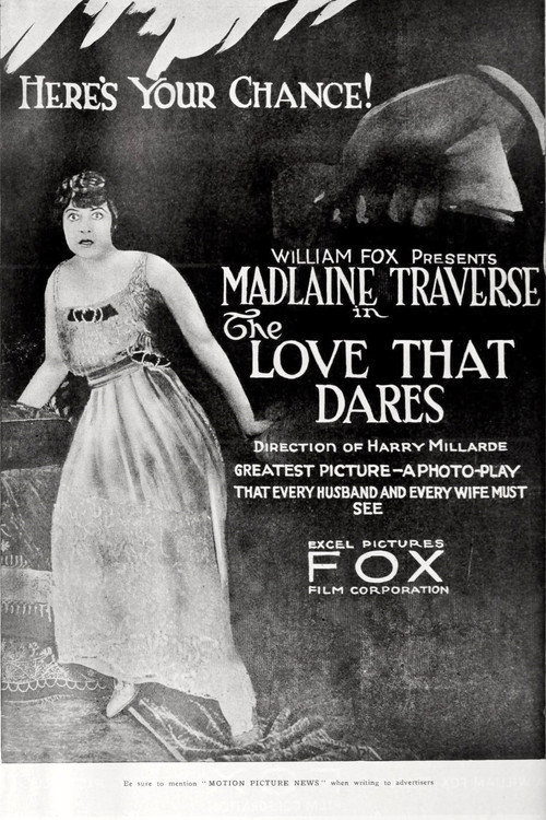 Movie poster for The Love That Dares (1919)