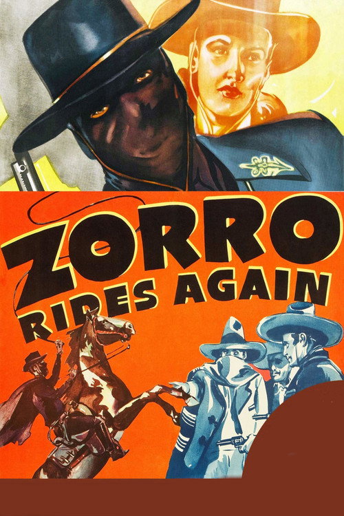 Movie poster for Zorro Rides Again (1937)