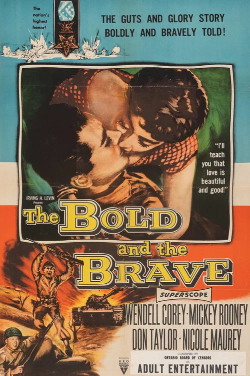 Movie poster for The Bold and the Brave (1956)