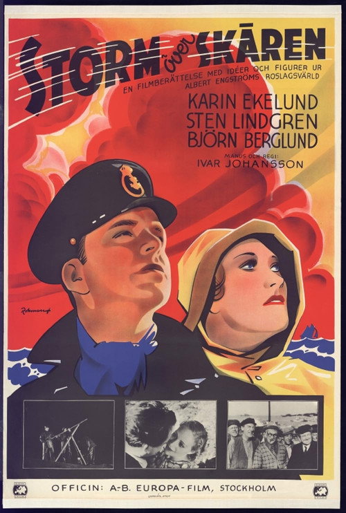 Movie poster for Storm över skären (1938)