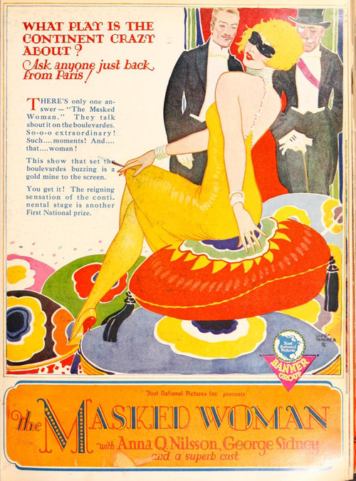 Movie poster for The Masked Woman (1927)