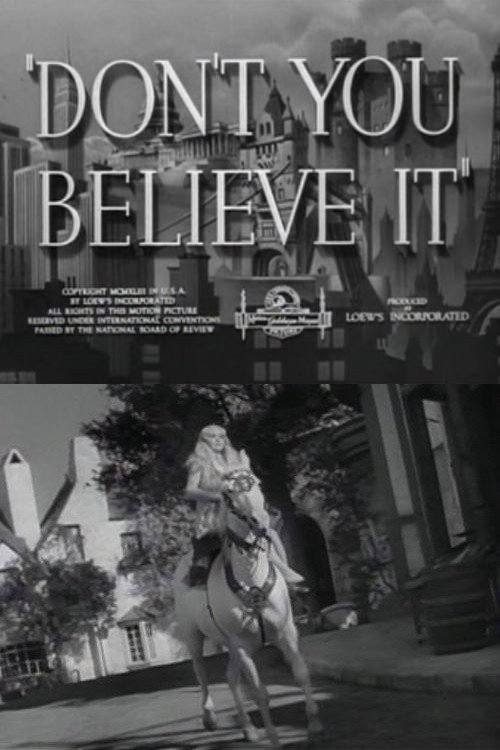 Movie poster for Don't You Believe It (1943)