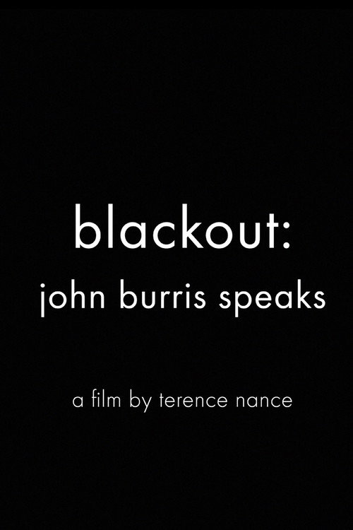 Movie poster for Blackout: John Burris Speaks (2015)