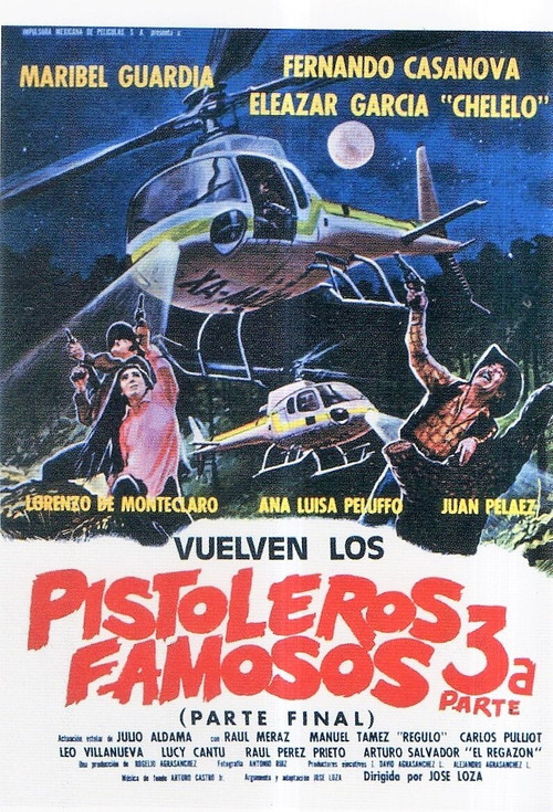 Movie poster for Vuelven los pistoleros famosos III (1987)