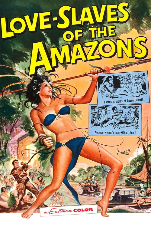 Movie poster for Love Slaves of the Amazons (1957)