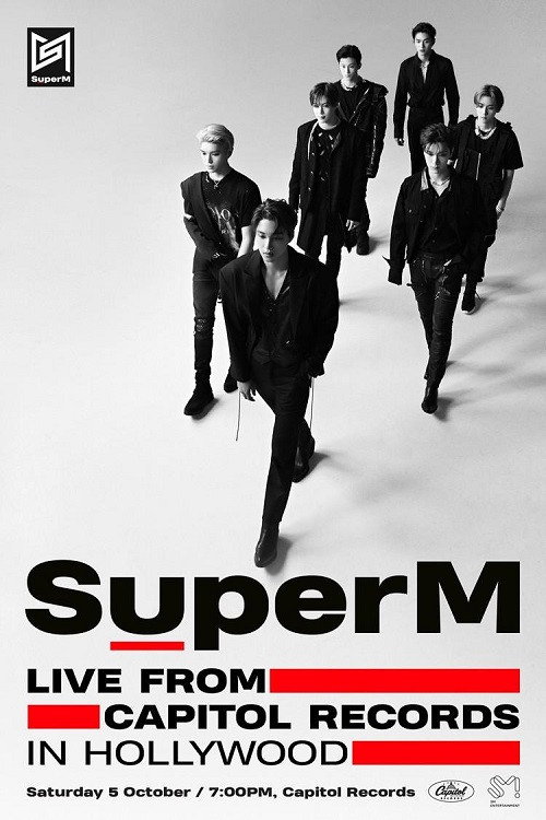 Movie poster for SuperM : Live From Capitol Records in Hollywood (2019)