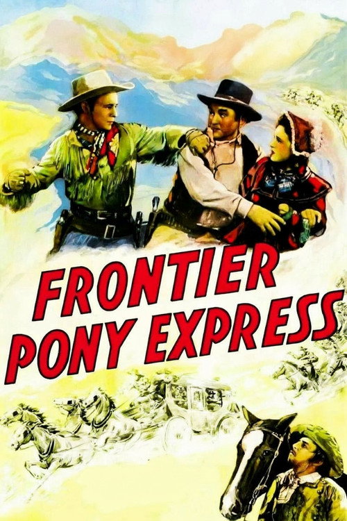 Movie poster for Frontier Pony Express (1939)