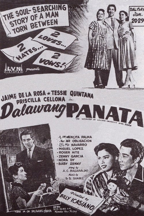 Movie poster for Dalwang Panata (1954)