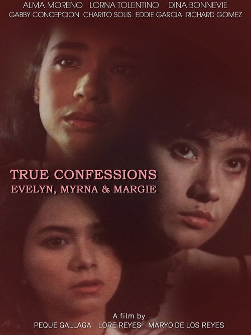 Movie poster for True Confessions: Evelyn, Myrna, & Margie (1992)