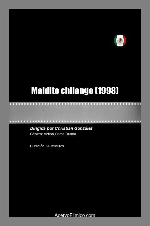 Movie poster for Maldito chilango (1998)