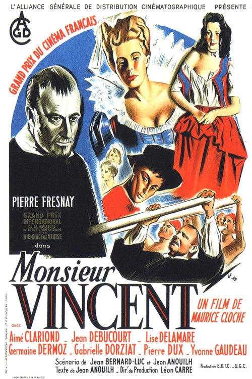 Movie poster for Monsieur Vincent (1947)