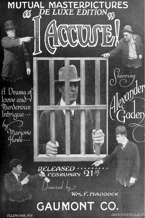 Movie poster for I Accuse (1916)