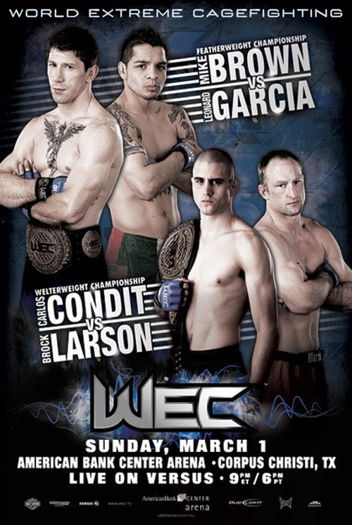 Movie poster for WEC 39: Brown vs. Garcia (2009)
