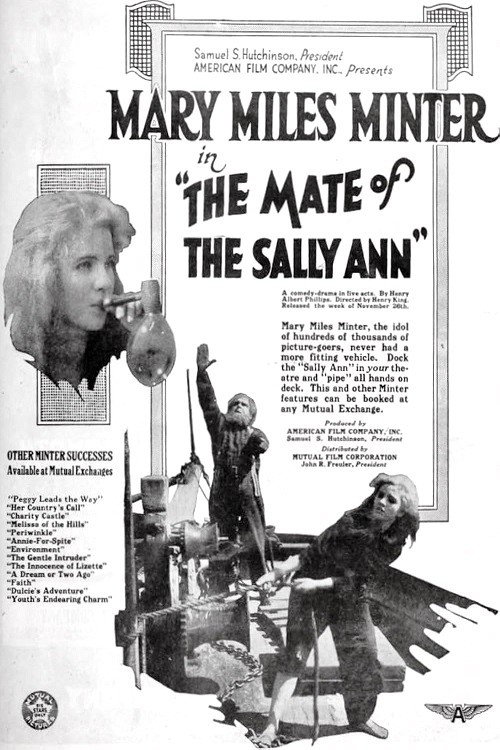 Movie poster for The Mate of the Sally Ann (1917)