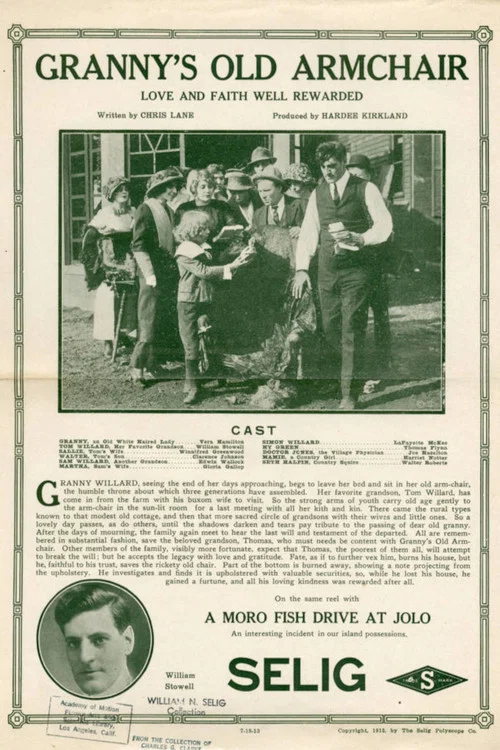 Movie poster for Granny's Old Armchair (1913)