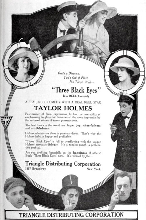 Movie poster for Three Black Eyes (1919)