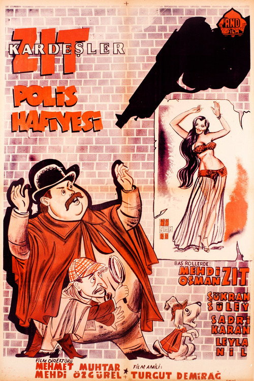 Movie poster for Zıt Kardeşler Polis Hafiyesi (1953)