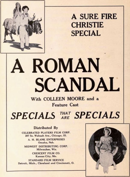 Movie poster for A Roman Scandal (1919)