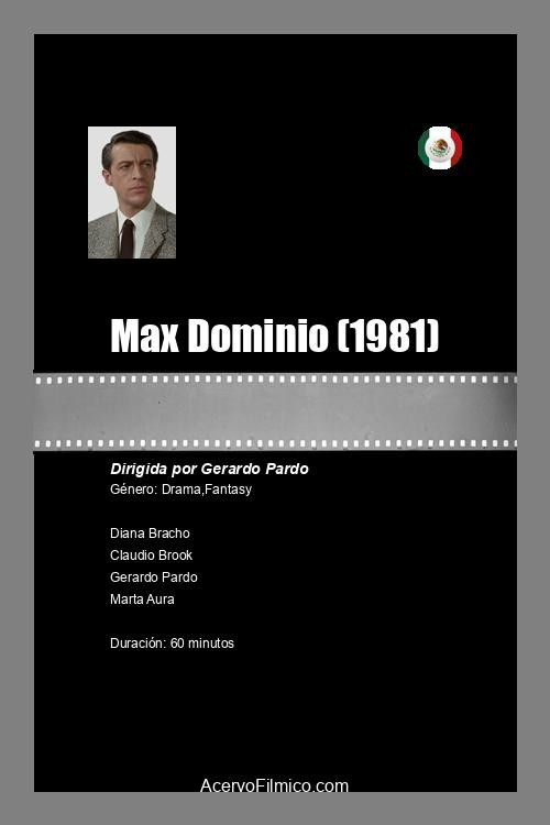 Movie poster for Max Dominó (1981)