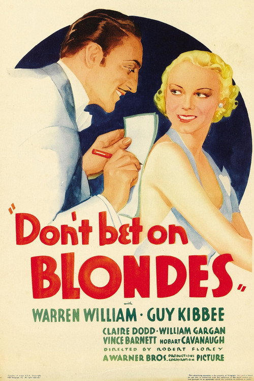 Movie poster for Don't Bet on Blondes (1935)