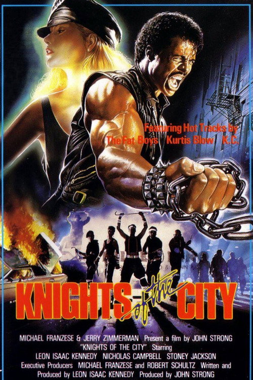 Movie poster for Knights of the City (1986)