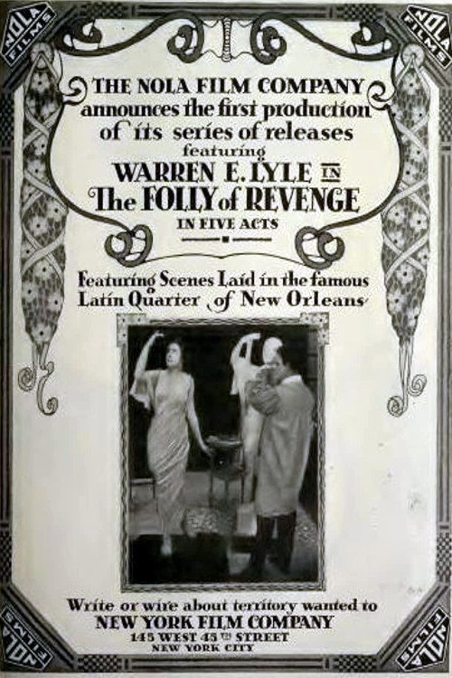 Movie poster for The Folly of Revenge (1916)