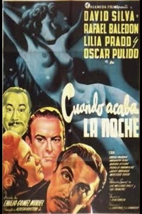 Movie poster for Cuando acaba la noche (1950)