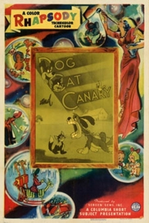 Movie poster for Dog, Cat, and Canary (1945)