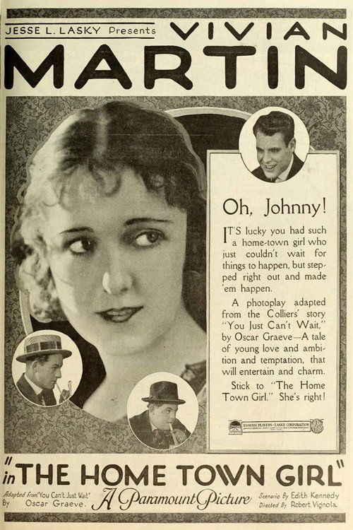 Movie poster for The Home Town Girl (1919)