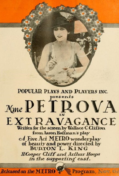 Movie poster for Extravagance (1916)
