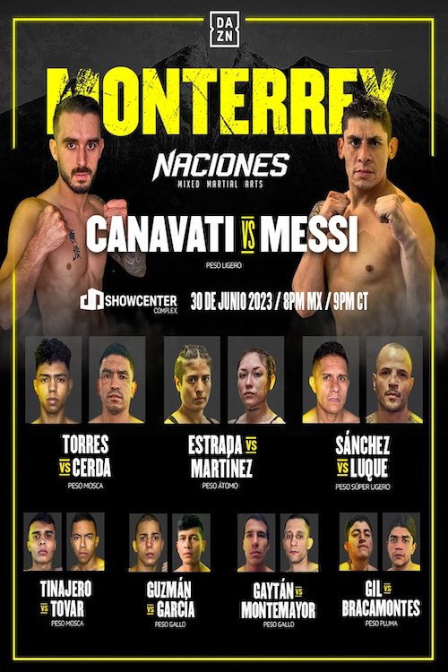 Movie poster for Naciones MMA 15: Monterrey (2023)