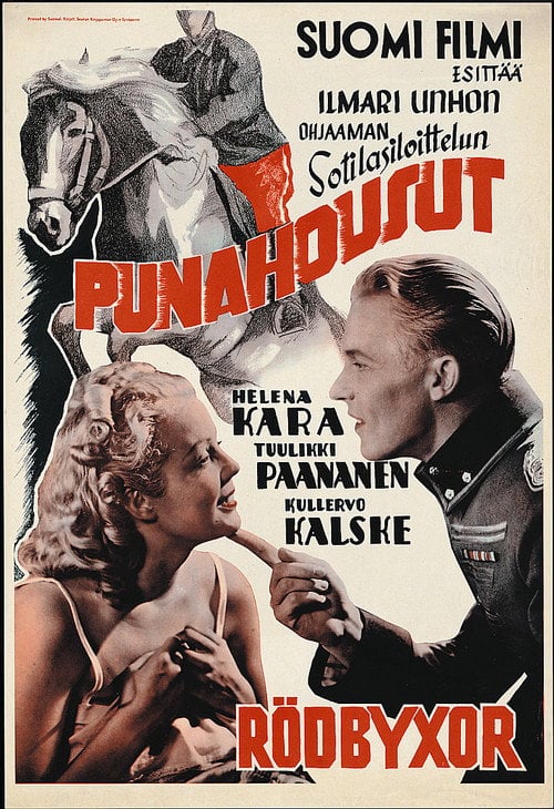 Movie poster for Punahousut (1939)