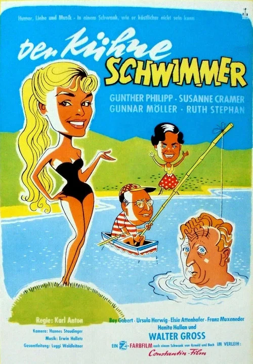 Movie poster for Der kühne Schwimmer (1957)