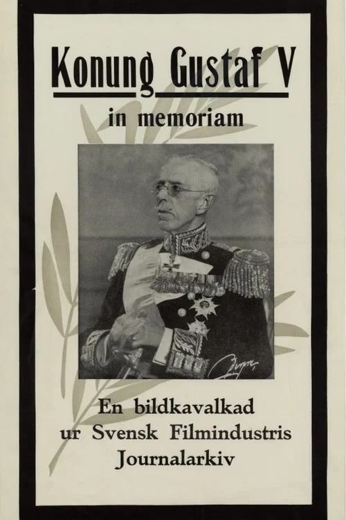 Movie poster for Konung Gustaf V in memoriam (1950)
