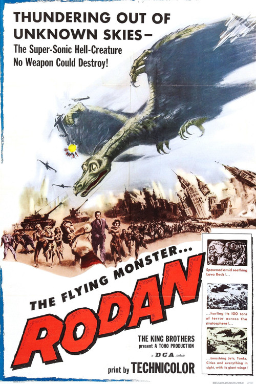 Movie poster for Rodan! The Flying Monster (1957)