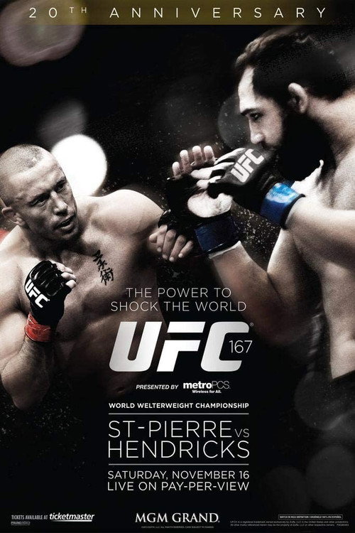 Movie poster for UFC 167: St-Pierre vs. Hendricks (2013)
