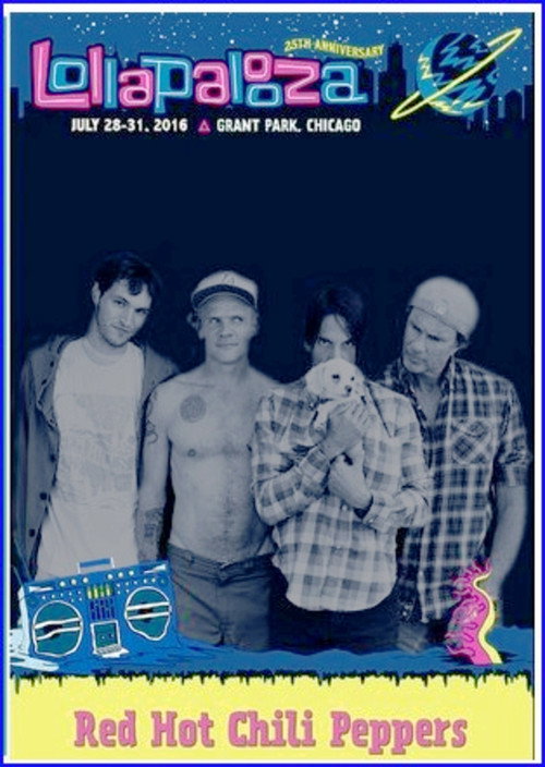 Movie poster for Red Hot Chili Peppers: Lollapalooza, Chicago 2016 (2016)