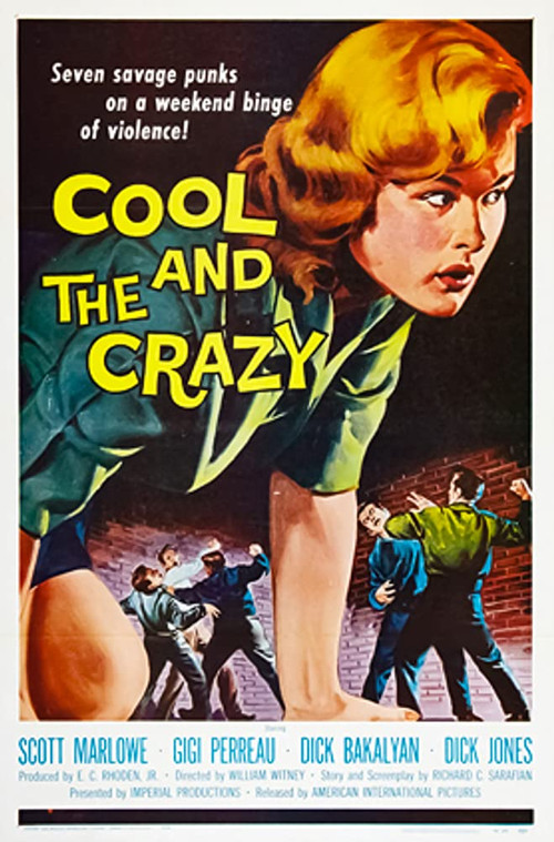 Movie poster for The Cool and the Crazy (1958)
