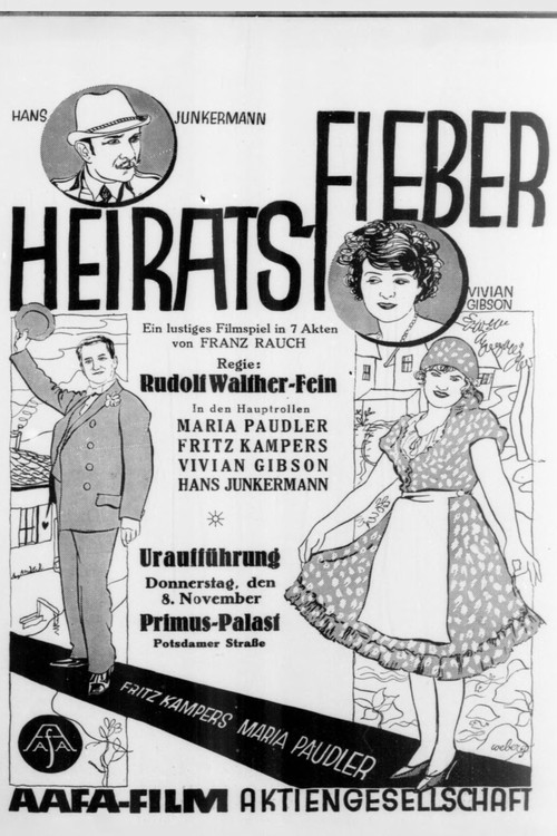 Movie poster for Heiratsfieber (1928)