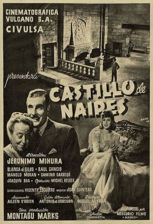 Movie poster for Castillo de naipes (1943)
