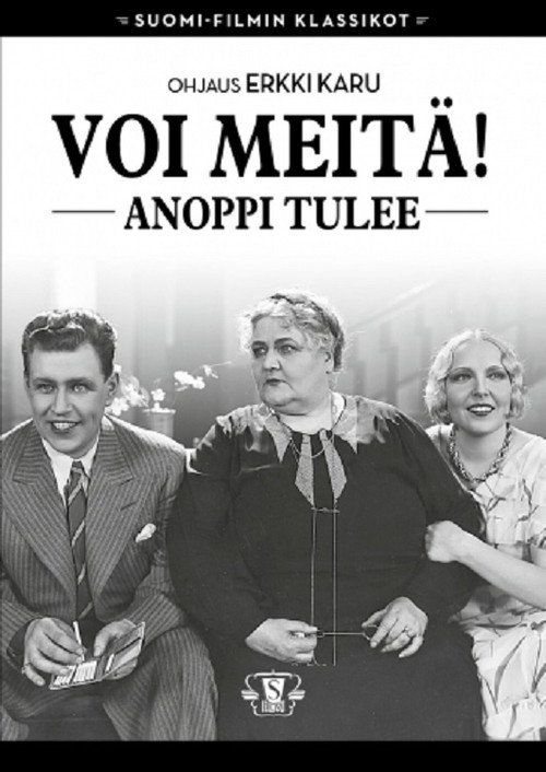 Movie poster for Voi meitä! Anoppi tulee (1933)